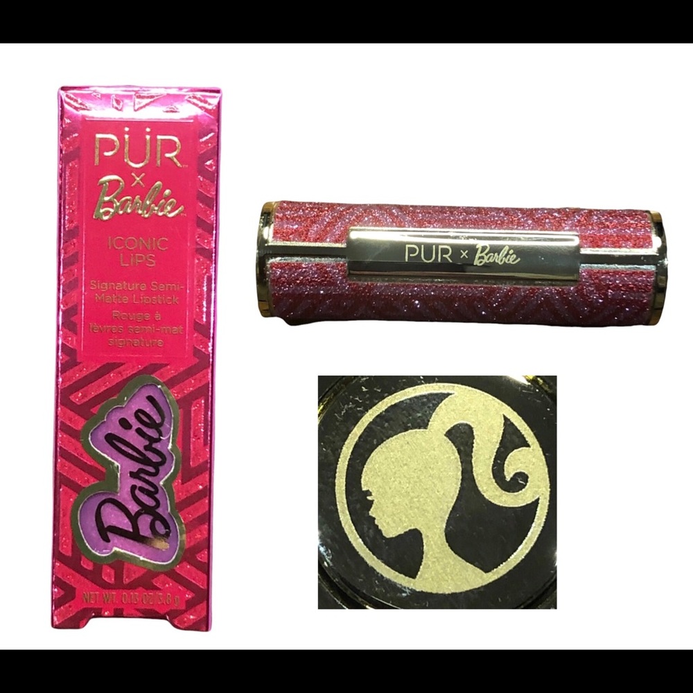 PUR COSMETICS x BARBIE Iconic Lips Semi-Matte Lipstick CEO (Classic Red) NIB NEW